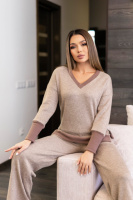 Прогуляковий жіночий костюм із ангори «Season»| Норма і батал| Розпродаж моделі Мокко, 54-56