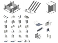 Закладні деталі для з'єднання конструкцій із залізобетону