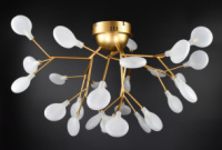 Люстра потолочная на 27 лампочек 26953 Золото 40х75х75 см.