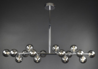 Люстра потолочная на 16 лампочек 27507 Хром 35-65х19х98 см.