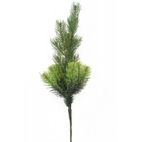 Ветка декоративная новогодняя YES №7 904257 48 см зеленая