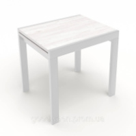 Стол обеденный раскладной Fusion furniture Слайдер 1000 Белый/Аляска WL