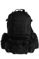 Тактичний рюкзак з підсумками MIL-TEC 36L  black