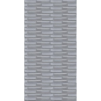 Самоклеющаяся 3D панель 3080х700х5мм Кладка Серебро SW-00001760