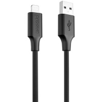 Кабель Proove Striped Silicone USB-A to Lightning 1m Black (CCSS00001101) (Код товару:40992)