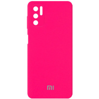 Чохол Silicone Cover Full Camera (AA) для Xiaomi Redmi Note 10 5G / Poco M3 Pro (Рожевий / Barbie pink) - купити в SmartEra.ua