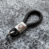 СТИЛЬНЫЙ КОЖАНЫЙ БРЕЛОК С ЛОГОТИПОМ PORSCHE