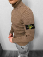 Бежевый мужской свитер. 9-452