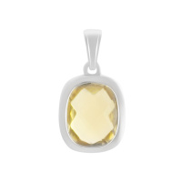 Серебряная подвеска CatalogSilver с цитрином nano (2189909)