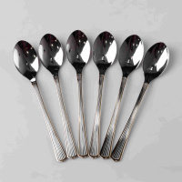Набір чайних ложок 6 штук із нержавіючої сталі 14.5 см ложки чайні посуд нержавійка десерт кава