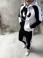 Спортивний костюм утеплений комбінований дтф | 5-931