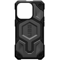 Ударостійкий чохол UAG Monarch Pro with MagSafe Leather для Apple iPhone 14 Pro (6.1«), Сірий - купити в SmartEra.ua