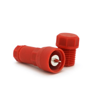 Клемма наперсточного типа с проколом, для точечного светильника, красный