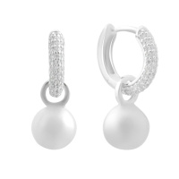 Серебряные серьги CatalogSilver с фианитами (2184515)