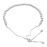Серебряный браслет CatalogSilver с без камней, вес изделия 4,6 гр (2183839) adjustable размер