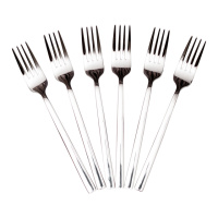 Набор столовых вилок 6 штук из нержавеющей стали 20.5 (см) Серебро HP-8-23