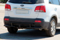 Задняя дуга AK002-2 Черная (Нержавеющая сталь) для Kia Sorento II XM 2009-2014 гг