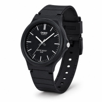 Чоловічий годинник Casio MW-240-1E кварцовий у чорному кольорі з водозахистом 5 ATM