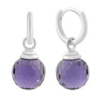 Серебряные серьги CatalogSilver с фианитами (60002384)