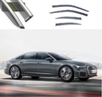 Дефлектори вікон Audi A6L (C6) 2012-2018 скотч«FLY»«молдинг із нерж.сталі 3D» BAD6L1523-W/S(85)
