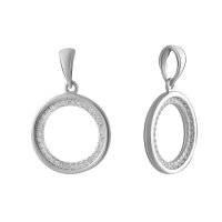 Серебряная подвеска CatalogSilver с фианитами (2067535)