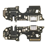 Разъём зарядки для Oppo A98 (5G) на плате с микрофоном и компонентами