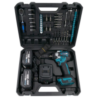 Акумуляторний гайковерт PROFI-TEC DTW500BL PLUS POWERLine+набір біт та головок (з АКБ 2-шт 20V, 4.0 Aч)