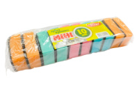 Губка для мытья посуды поролоновая 65х40х30мм (10шт) (86615)