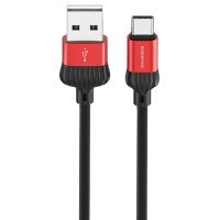 USB зарядний кабель Borofone BX28 Dignity USB to Type-C (1m) Червоний - купити в SmartEra.ua