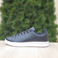 Adidas Stan Smith Чорні на білій