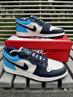 Кроссовки Nike Air Jordan 1 low (blue & white)