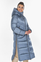Куртка женская Braggart зимняя длинная с капюшоном - 57260 цвет маренго