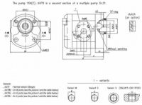 Шестеренчатый (шестерной) гидравлический насос Hidros 10AХ479 (серия 10)