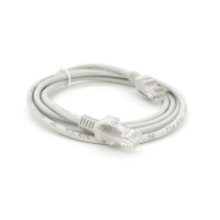 Патч-корд литой RITAR, CCA, UTP, RJ45, Cat.5e, 3m, серый Q500