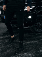 Спортивные штаны трикотаж черные Nike (Найк)