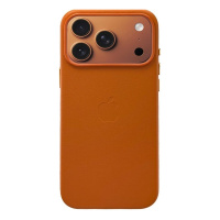 DM Чохол Leather Case with MagSafe для iPhone 17 Pro Max Orange