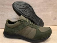 Тактичні літні кросівки з нубуку та вставки Oxford олива