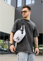 Сумка через плече бананка з принтом