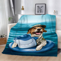 Плед патриотический 3D «Пес Патрон на морі» 2591_B 12118 135х160 см