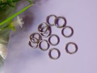 Колечки / 8 мм / нержавеющая сталь/ 5 шт / сталь