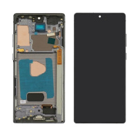 Дисплей для Samsung N980F Galaxy Note 20 с чёрным тачскрином и серой корпусной рамкой OLED