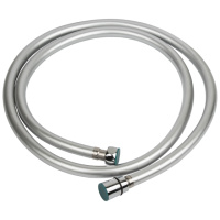 Шланг для душа 1/2« PVC 3-х шаровий з підшипником сріблястий 150см AQUATICA XB-0173 (9791611)