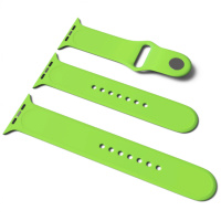 Силіконовий ремінець для Apple Watch Sport Band 38/40 (S/M & M/L) 3pcs (Зелений / Green) - купити в SmartEra.ua