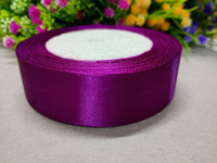 Атласная лента/ 2,5 см/ 23 метра/  сиреневый 2