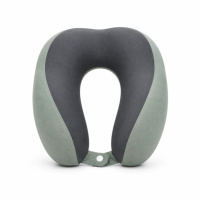 Подушка для шиї U-подібна Memory Foam 28×26×12 см • Дорожня подушка з ефектом пам’яті для сну, відпочинку, поїздок, літака, авто та офісу