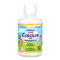 California Gold Nutrition Children's Liquid Calcium with Magnesium 473 мл