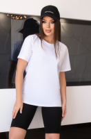 Базова жіноча футболка «Enkel» оптом | Норма і батал Білий, 46-48