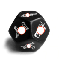 Кубик семейный Камасутра на 12 сторон 5421 черный