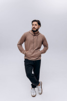 Худи чоловіче (unisex) мокко двохнитка