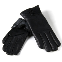 PODIUM Перчатка Женская кожа-олень Paidi 208-8 black махра Распродажа
